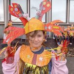 Student in fancy dress for carnival.